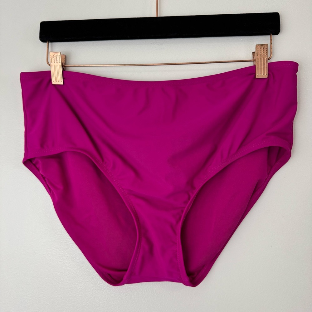 DKNY Women's 2 Piece Ruffled Tankini Swimsuit Bathing Suit Pink Size XXL - Picture 8 of 11